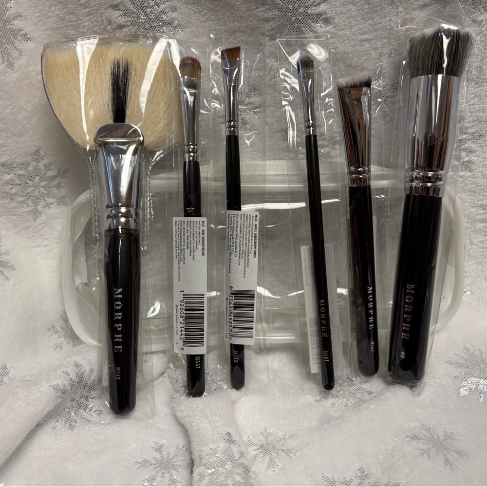 Morphe Makeup Brushes Set 6 Pieces New In Package with Case